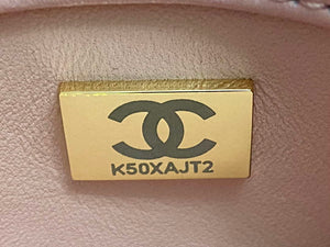 Chanel AS4654 Trendy CC Flap Bag With Top Handle Pink Lambskin Multicolor Logo - Default Title - View 9