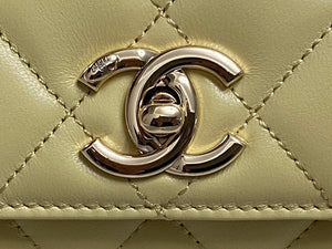 Chanel AS4654 Trendy CC Flap Bag With Top Handle Yellow Lambskin Multicolor Logo - Default Title - View 6