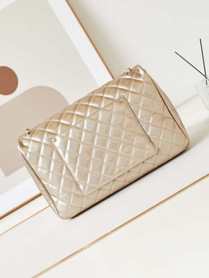 Chanel AS4661 Flap Bag CF Airport Calfskin & Gold-Tone Metal - Default Title - View 6
