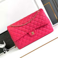 Chanel AS4661 Flap Bag CF Airport Calfskin & Gold-Tone Metal Rose Red - Default Title - View 1