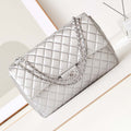 Chanel AS4661 Flap Bag CF Airport Calfskin & Silver-Tone Metal - Default Title - View 1