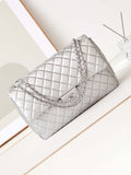 Chanel AS4661 Flap Bag CF Airport Calfskin & Silver-Tone Metal