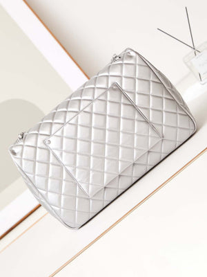 Chanel AS4661 Flap Bag CF Airport Calfskin & Silver-Tone Metal - Default Title - View 4