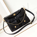 Chanel AS4668 Large Hobo Bag Shiny Calfskin & Gold-Tone Metal Black - Default Title - View 1