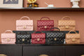 Chanel AP4674 25B  Large Flap Bag with Top Handle Lambskin gold Brown