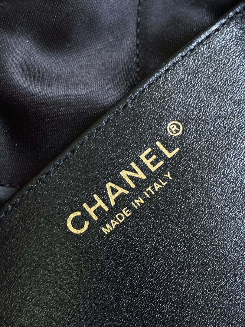 Chanel AS4692 Large Backpack Printed Fabric & Gold Metal Black & Pink
