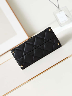Chanel AS4711  Kelly Bag Calfskin gold tone metal Black - Default Title - View 6