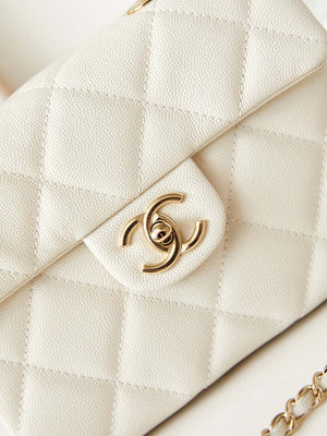 Chanel AS4711  Kelly Bag Calfskin gold tone metal White - Default Title - View 2