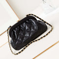 Chanel AS4717 Clutch Lambskin Black - Default Title - View 1