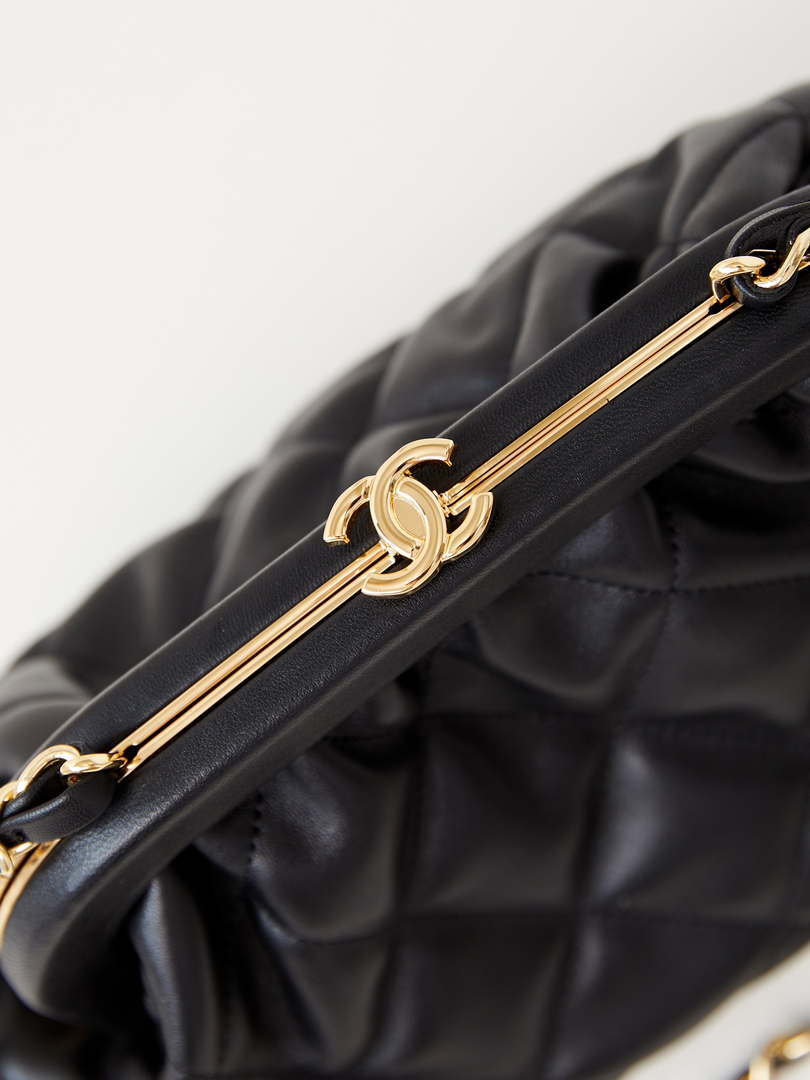 Chanel AS4717 Clutch Lambskin Black - Default Title - View 2