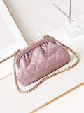 Chanel AS4717 Clutch Lambskin Light Pink