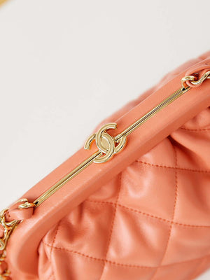 Chanel AS4717 Clutch Lambskin Orange - Default Title - View 2