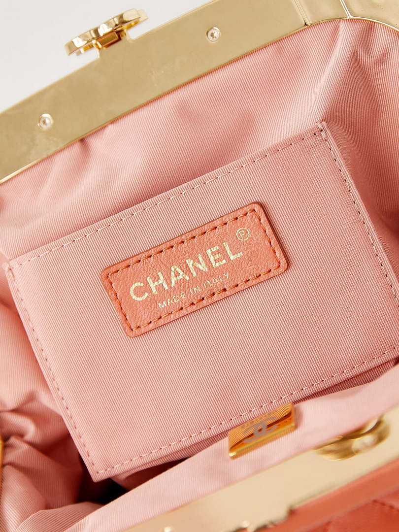 Chanel AS4717 Clutch Lambskin Orange - Default Title - View 8