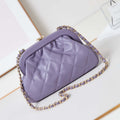 Chanel AS4717 Clutch Lambskin Purple - Default Title - View 1