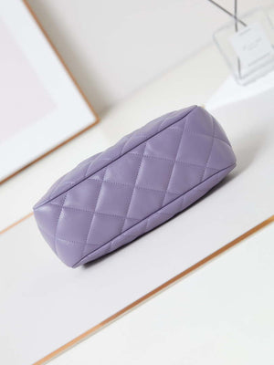 Chanel AS4717 Clutch Lambskin Purple - Default Title - View 6