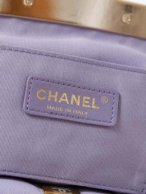 Chanel AS4717 Clutch Lambskin Purple - Default Title - View 9