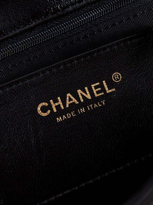 Chanel AS4740 Small Flap Bag Lambskin Lacquer & Gold-Tone Metal Black - Default Title - View 8