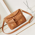 Chanel AS4743 Hobo Handbag Shiny Calfskin & Gold-Tone Metal Camel - Default Title - View 1