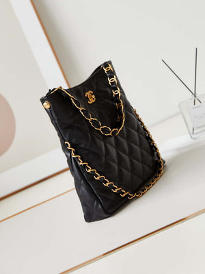 Chanel AS4754 24P New Hobo Bag Black Lambskin - Default Title - View 4
