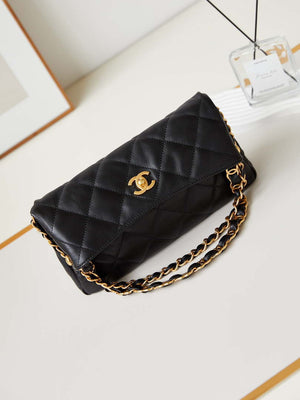 Chanel AS4754 24P New Hobo Bag Black Lambskin - Default Title - View 5