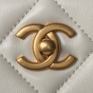 Chanel AS4754 24P New Hobo Bag White Lambskin - Default Title - View 3