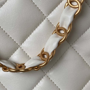 Chanel AS4754 24P New Hobo Bag White Lambskin - Default Title - View 4