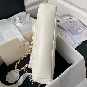 Chanel AS4754 24P New Hobo Bag White Lambskin - Default Title - View 5