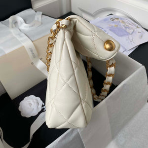 Chanel AS4754 24P New Hobo Bag White Lambskin - Default Title - View 6