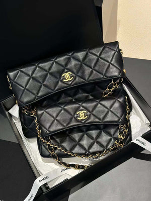 Chanel AS4777 24P New Hobo Bag Black Lambskin - Default Title - View 2