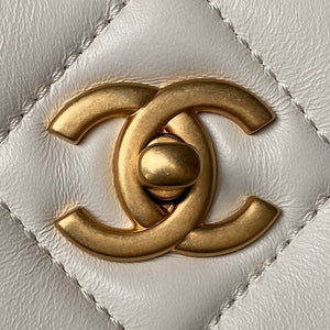 Chanel AS4777 24P New Hobo Bag White Lambskin - Default Title - View 3