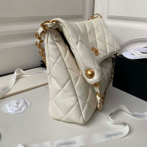 Chanel AS4777 24P New Hobo Bag White Lambskin - Default Title - View 6