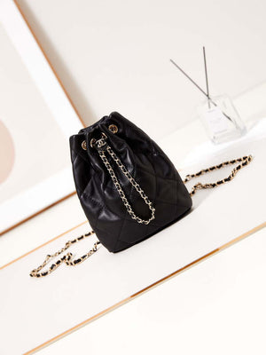 Chanel AS4810 Backpack Shiny Lambskin & Gold-Tone Metal Black - Default Title - View 1