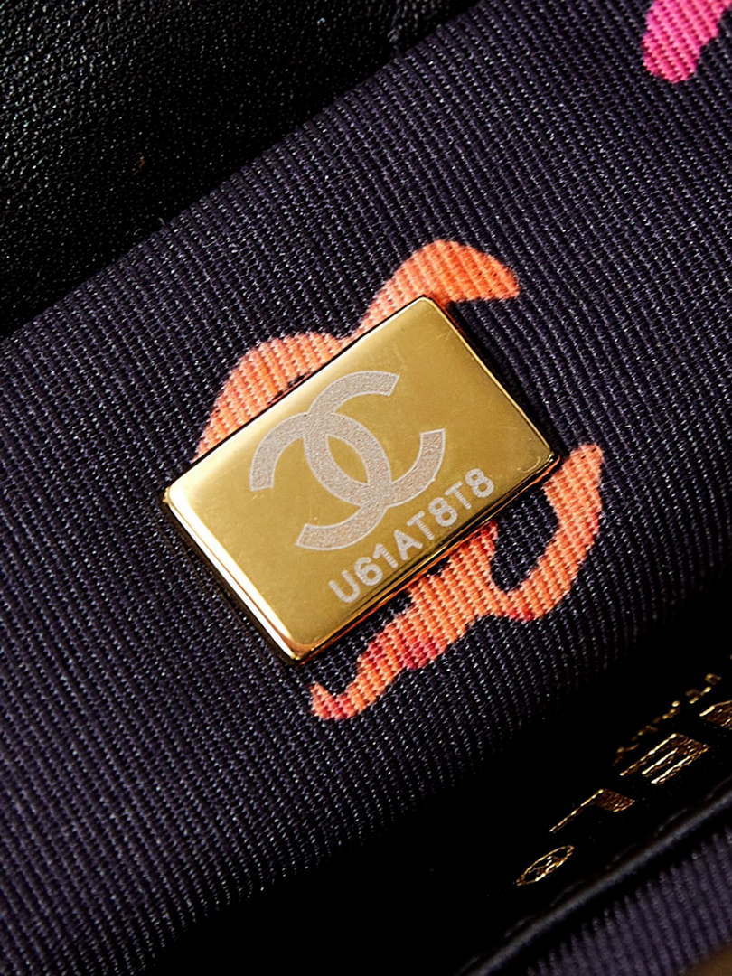Chanel AS4810 Backpack Shiny Lambskin & Gold-Tone Metal Black - Default Title - View 9