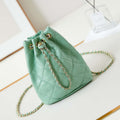 Chanel AS4810 Backpack Shiny Lambskin & Gold-Tone Metal Green - Default Title - View 1
