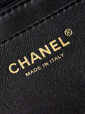 Chanel AS4842 Flap Printed Fabric & Gold Metal Black & Multicolour - Default Title - View 8