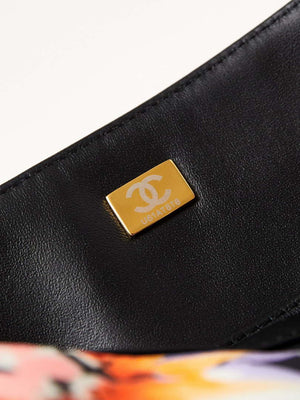 Chanel AS4842 Flap Printed Fabric & Gold Metal Black & Multicolour - Default Title - View 9