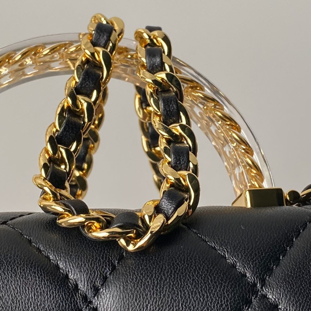 Chanel AS4847 Mini Flap bag With top handle Black - Default Title - View 6