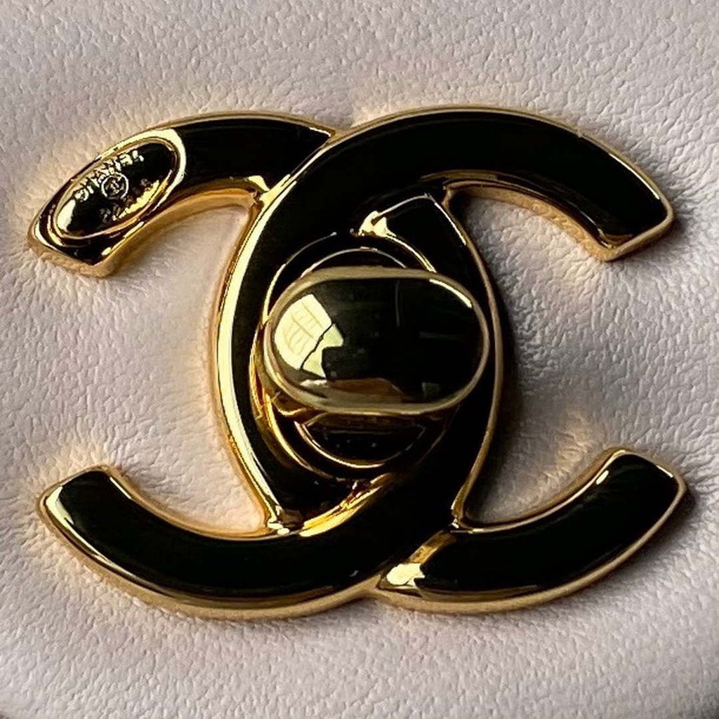 Chanel AS4847 Mini Flap bag With top handle Pink
