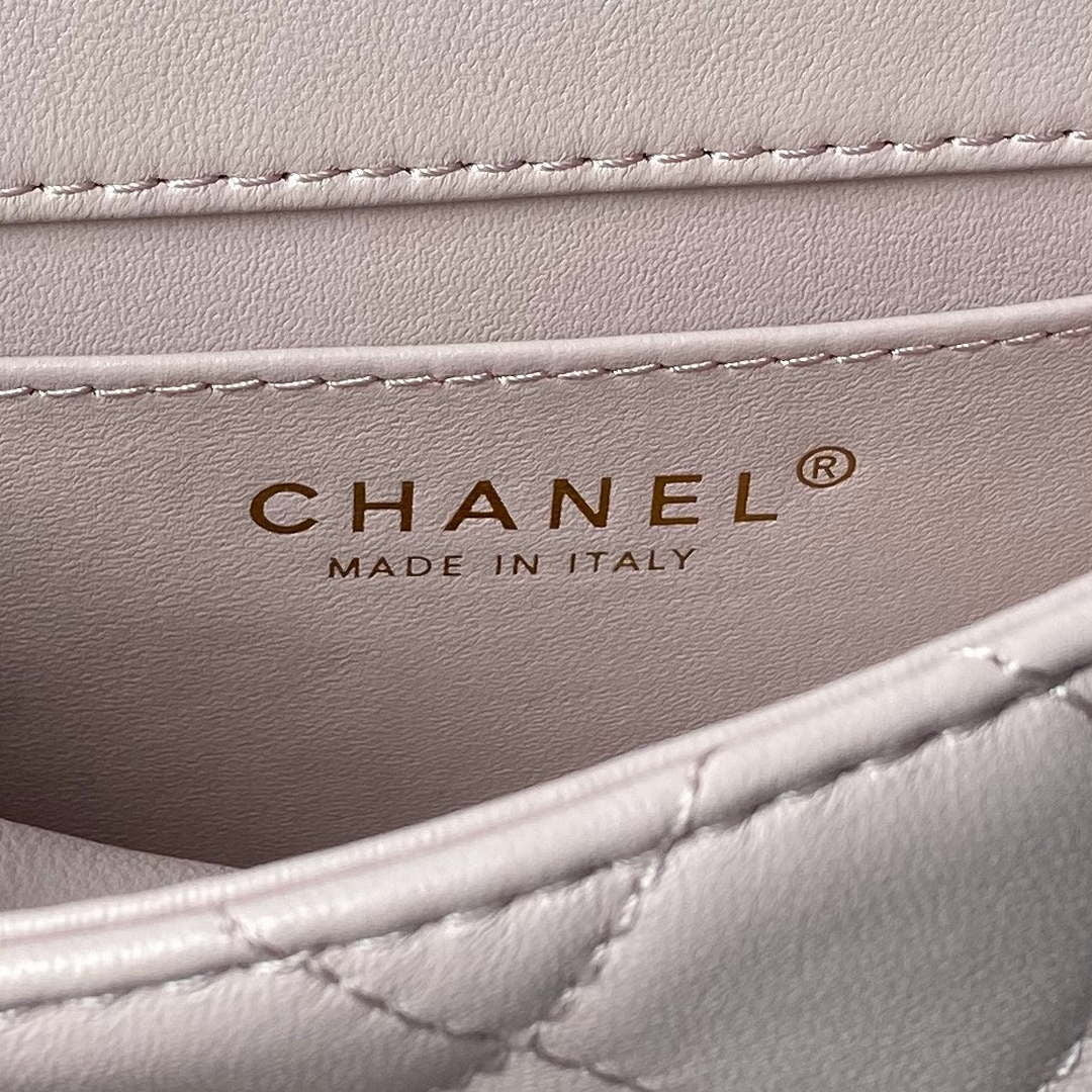 Chanel AS4847 Mini Flap bag With top handle Pink - Default Title - View 8