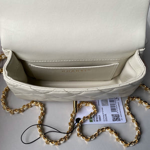 Chanel AS4847 Mini Flap bag With top handle White - Default Title - View 8