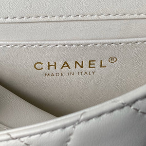 Chanel AS4847 Mini Flap bag With top handle White - Default Title - View 9
