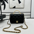 Chanel AS4848 Mini Flap bag With top handle Black - Default Title - View 1