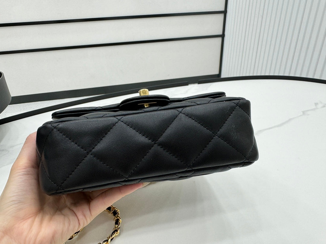 Chanel AS4848 Mini Flap bag With top handle Black - Default Title - View 6
