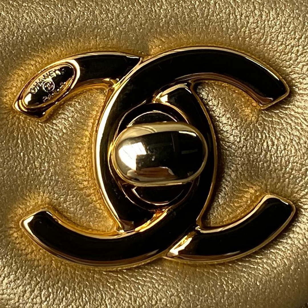 Chanel AS4848 Mini Flap bag With top handle Gold - Default Title - View 3
