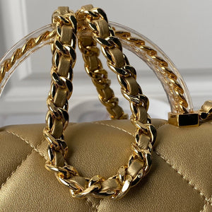 Chanel AS4848 Mini Flap bag With top handle Gold - Default Title - View 5
