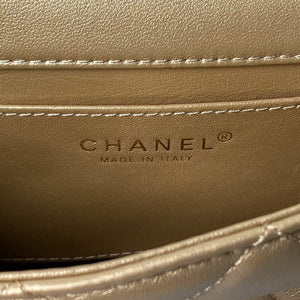 Chanel AS4848 Mini Flap bag With top handle Gold - Default Title - View 9