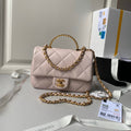 Chanel AS4848 Mini Flap bag With top handle Pink - Default Title - View 1