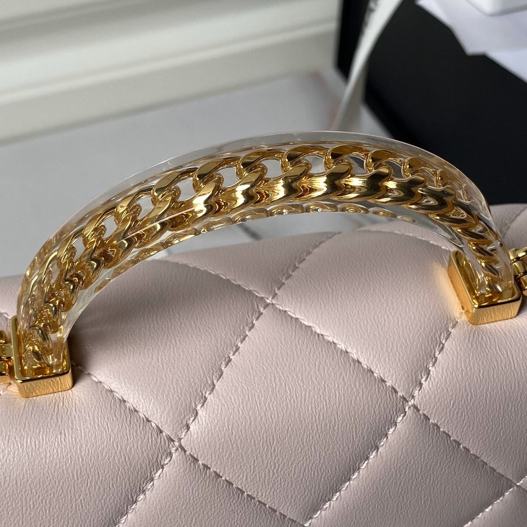 Chanel AS4848 Mini Flap bag With top handle Pink - Default Title - View 4