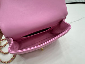 Chanel AS4848 Mini Flap bag With top handle Rose Red - Default Title - View 8