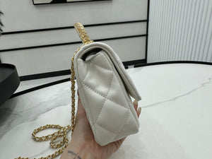 Chanel AS4848 Mini Flap bag With top handle White - Default Title - View 5